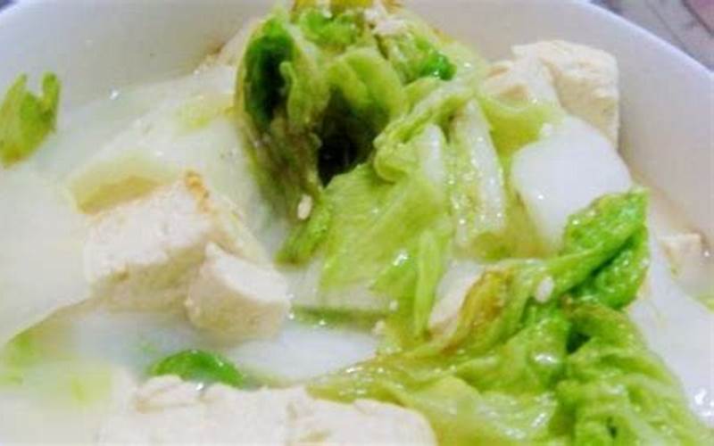 花甲白菜豆腐汤的做法