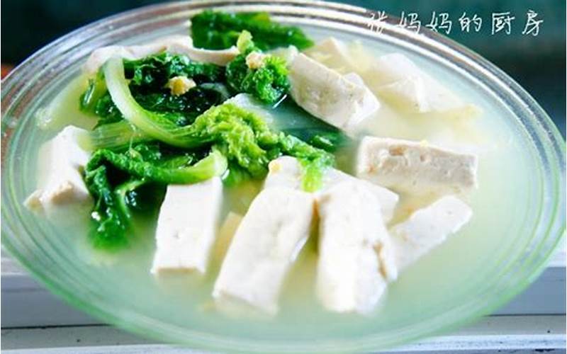 减脂白菜豆腐汤的做法