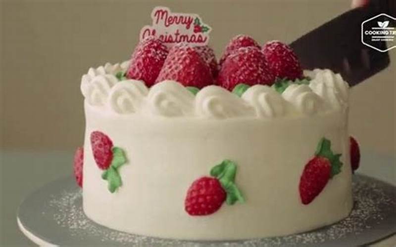 超治愈美食教程圣诞草莓芝士蛋糕