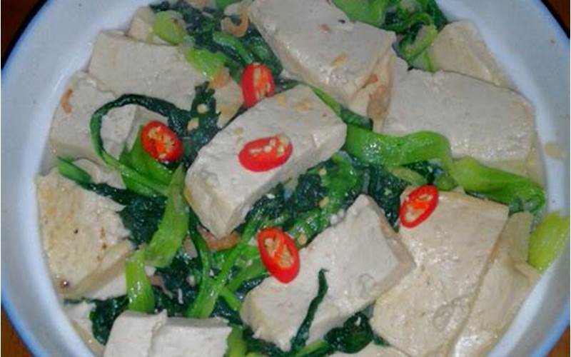 海米油菜豆腐的做法