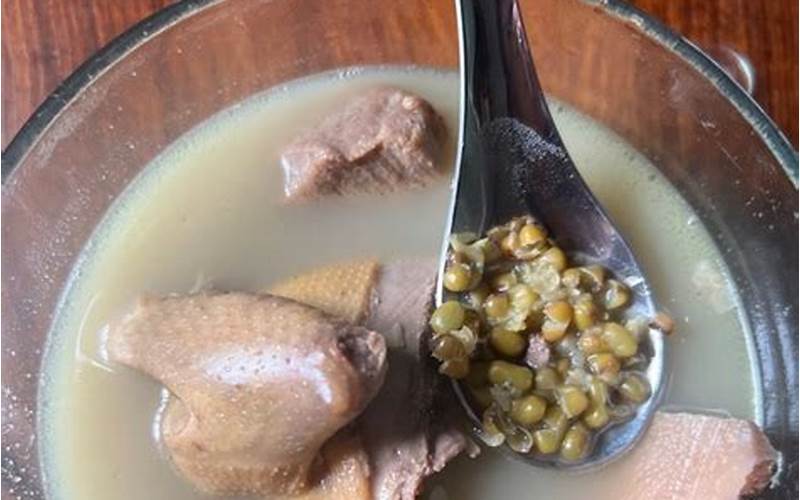 乳鸽绿豆汤的做法