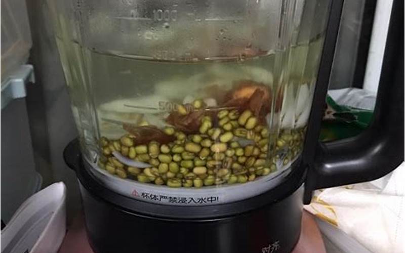 破壁机榨绿豆汁的做法